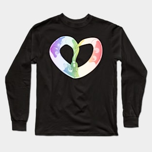 Ball Python Heart (Pride Design) Long Sleeve T-Shirt